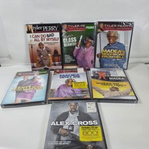 Tyler Perry Madea DVD Collection Lot 7 Movies Plays Alex Cross 6 Sealed New